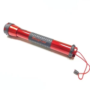 Snap-On Tools 10.5 Inch Flashlight 2 D Cell Red Aluminum Light - Picture 1 of 8
