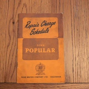 1955 Ford Popular car Repair Schedule booklet - Picture 1 of 3