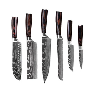 Juego de 6 piezas Juego de 8 piezas Juego de 10 piezas Cuchillo de chef Cuchillo de chef Cocina - Imagen 1 de 13