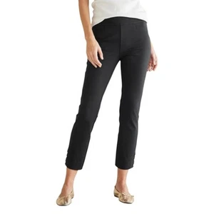 Soft Surroundings Black Superla Stretch Pull-On Capri Pant Size S Elastic NWOT - Picture 1 of 15