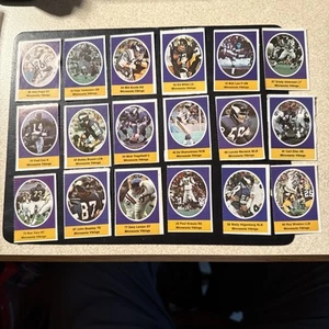 1972 Sunoco NFL Stamps MINNESOTA VIKINGS 18 Diff Tarkenton Eller Page Krause ++ - Picture 1 of 1