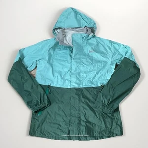 Kids Unisex Teal And Green REI Co-op Rain Jacket Shell L 14-16 - Picture 1 of 10