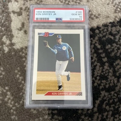 1992 Bowman Ken Griffey Junior 100 PSA 10 - Изображение 1 из 2