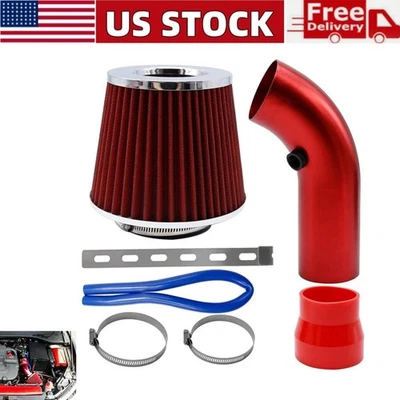 Kit de indução de filtro de entrada de ar frio para carro van 3" tubo sistema de mangueira de fluxo de energia 76mm - Imagem 1 de 4