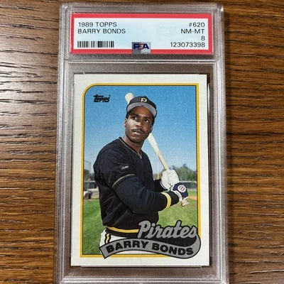 1989 Topps - Barry Bonds #620 PSA 8 Pirates - Изображение 1 из 2