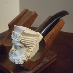 NEU VINTAGE Sultan White Turkish Meerschaum Hand Crafted Tabak Pfeife Smoking Pipe - Bild 1 von 8