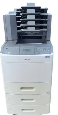 Lexmark T654DN Workgroup Laser Printer - Works great With multi bin mail box - Image 1 of 4