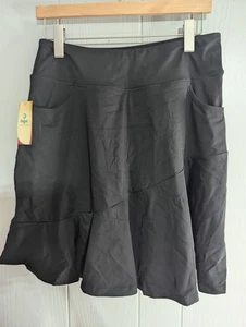 Iuga womens activewear skort Black L tennis golf pickleball skirts with shorts - Imagen 1 de 8