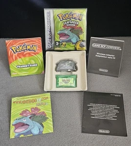 Pokemon Hoja Verde Versión Nintendo Gameboy Advance UK PAL Completamente Completo En Caja - Imagen 1 de 24