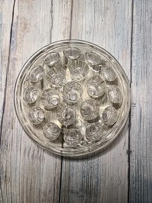 Sapo de vidro 4,5 pol 19 furos para vasos de flores - Imagem 1 de 4