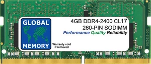 4GB DDR4 2400MHz PC4-19200 260-PIN Memoria Sodimm RAM Per Portatili/Computer - Foto 1 di 1