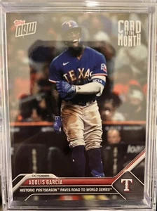 2023 Topps Now ADOLIS GARCIA #M-OCT October COTM “MINT” Texas Rangers POSTSEASON - Picture 1 of 1