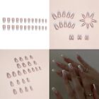 Fashionable Tips 24pcs French False Nails Art Decor for Any Occasion