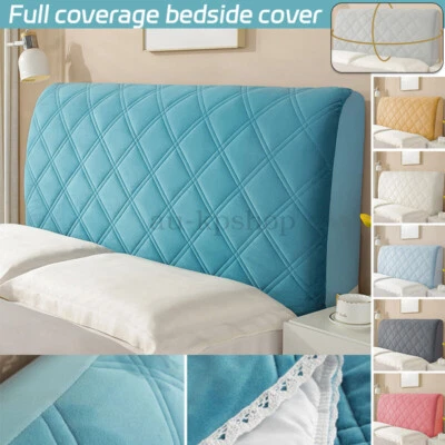 Quilted Foam Padded Headboard Cover Elastic Bed Head Backrest Protector - image 1 of 4