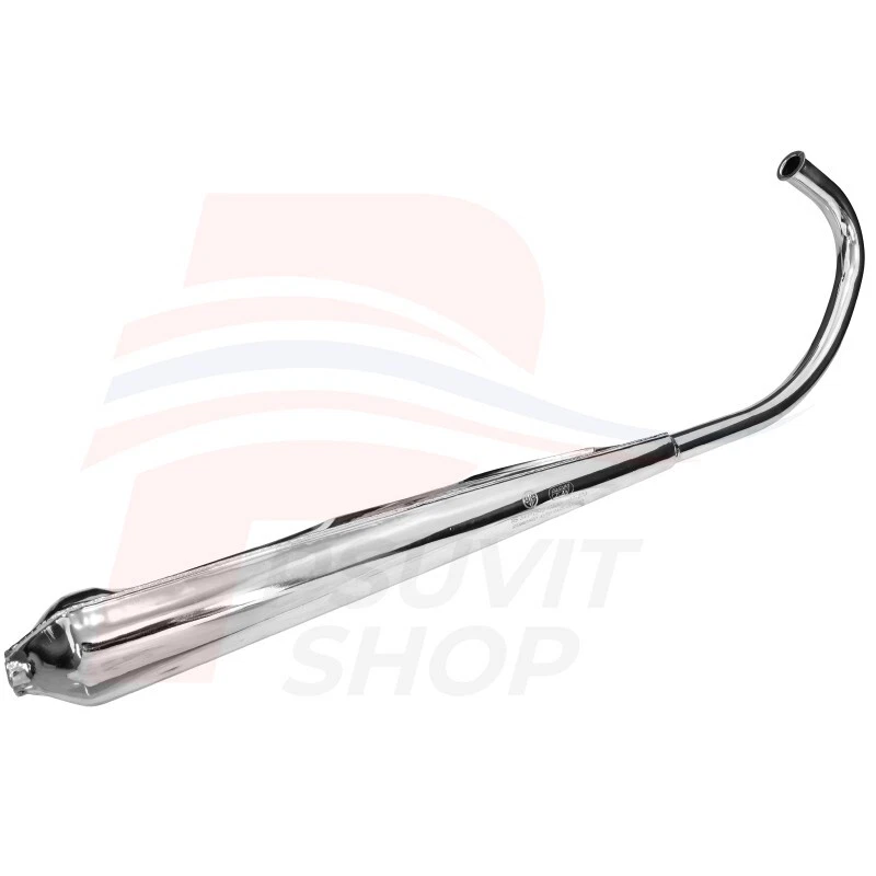 Fits Honda CB100 K0 K1 K2 K3 CB1-25S S0 S1 S2 Exhaust Muffler& Pipe (Chrome) - Imagem 1 de 4