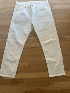 Uniqlo Mens white denim Slim Fit Size 31 waist - Picture 1 of 8