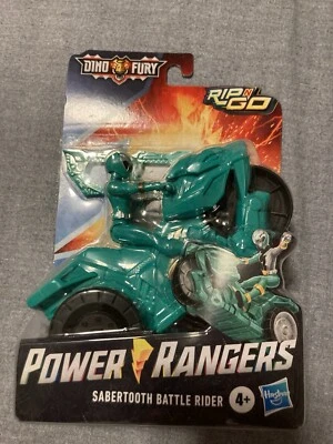 Vehículo Power Rangers Dino Fury Sabertooth Battle Rider NUEVO SELLADO Juguete 4+ Foto 1 de 4