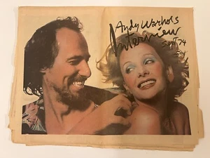 ANDY WARHOL Interview Magazine Sept 1974 PUCCI Dovima Brian Eno + NYC WoW !!!!!! - Picture 1 of 23