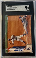 2020 TOPPS #416 JACKIE ROBINSON SSP SUPER SHORT PRINT BROOKLYN DODGERS SGC 9