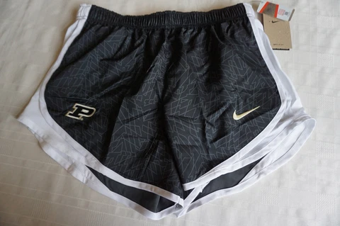 PURDUE BOILERMAKERS RUNNING/BASKETBALL SHORTS MED DA3847-010 BK/WT STANDARD FIT Cover