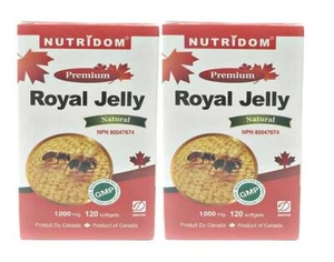NUTRIDOM Premium Royal Jelly 1000mg 120Softgels-2 bottles bundle special price - Picture 1 of 9
