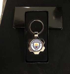 Manchester City FC key chain / New Logo keyring With Silver Side - Picture 1 of 4