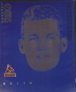 1997-98 DONRUSS STUDIO HOCKEY 8X10 SILOUETTES KEITH TKACHUK COYOTES 980/3000 #18