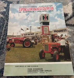 International Harvester Farming Australia Magazine For Jan 1965 Brochure FCCA25 - Picture 1 of 1