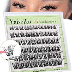 Self Adhesive Eyelashes Clusters Wispy Eyelash Extension Self Adhesive Eyelashes - Picture 1 of 7