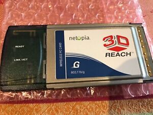 NETOPIA 3D REACH WIRELESS PC CARD ADAPTER 802.11B/G NNB