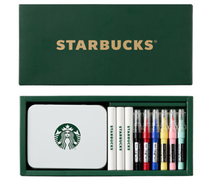 [Starbucks] Tin Case Stationery Set Back to School Art Drawing Accessory Gift