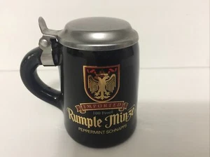 Rumple Minze Miniature Beer Stein with Lid Shot Glass Size Ceramic Collectible  - Picture 1 of 9