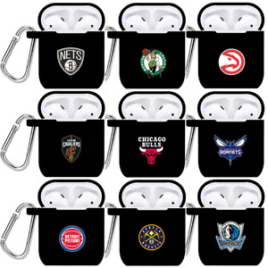Black Case For Airpods NBA All Teams - Basketball - Bulls Lakers 76ers Heat