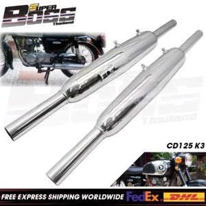 For HONDA CD125K3 CD125 K3 CD175 CA175 Exhaust Muffler R+L ***TR Style*** - Picture 1 of 6