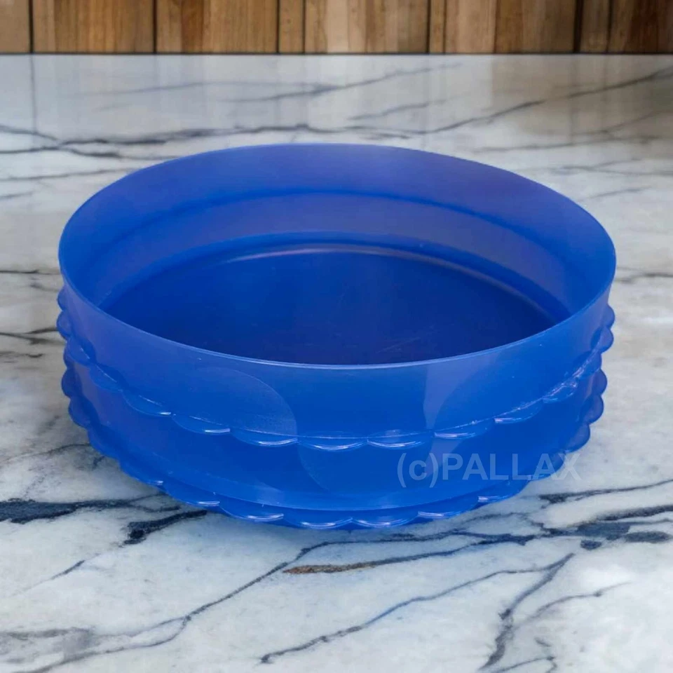 TUPPERWARE D110 HOCHSTAPLER BLAU TORTENSTAPLER FÜR TORTENBEHÄLTER - Bild 1 von 2