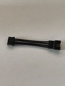 4x mini 4 pin connector - mini 4 pin extension, male to female.  Black.  5cm