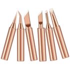 Efficient Soldering with 6 Pure Copper Tips Ideal for 936 Rework Station