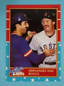 1987 Fleer World Series Glossy Keith Hernandez Wade Boggs Red Sox Mets #2 ⚾ - Picture 1 of 2