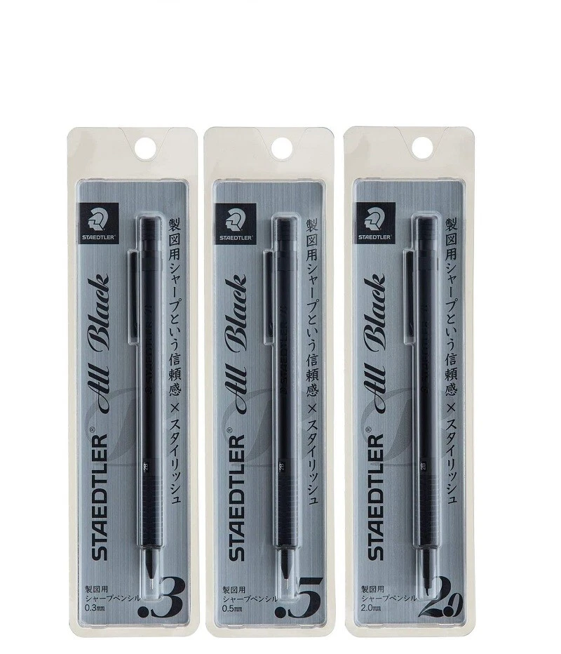 STAEDTLER Mechanical Drawing Pencil 925 35 All Black 0.3/0.5/2.0mm 3 Type Select - Image 1 of 1