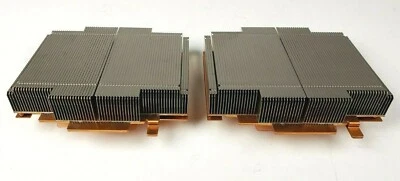New Pair/2 Dell PowerEdge R610 Heatsink w/Copper Base & Heatpipes 130W TDP G1TJH - Image 1 of 4
