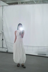 VESTIDO GLOBO POPELINA ZARA NUEVO CON ETIQUETAS S $60 - Imagen 1 de 4