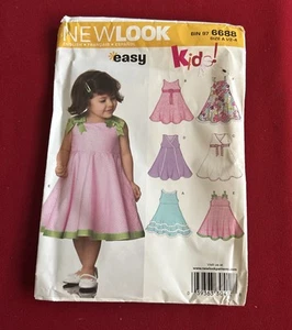 Vestido de sol Easy para niños con patrón New Look #6688 - tallas 1/2-4 - Imagen 1 de 7