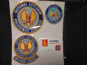 National Explorer Presidents' Congress Patch & ID Card Collection 1970's sx3 - Imagen 1 de 1