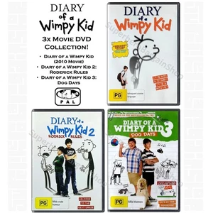 Diary of a Wimpy Kid | Trilogy Movie Collection (DVD, 3-Disc) PAL Region 4 (2 3) - Picture 1 of 11