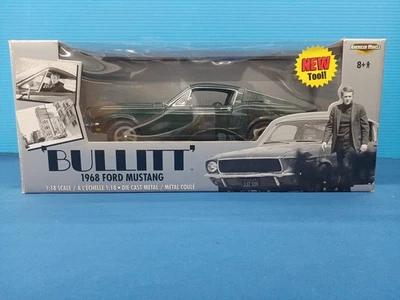 ERTL 1/18 Bullitt Steve McQueen 1968 auto pressofusa - Immagine 1 di 4