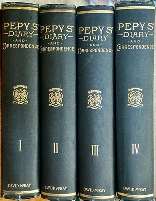 Samuel Pepys' Diary and Correspondence / 4 volumes / David McKay 1895 Foto 1 de 4