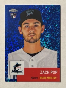 2022 Topps Chrome Platinum Anniversary - Zach Pop #348 Blue Mini Diamond /199  - Picture 1 of 2