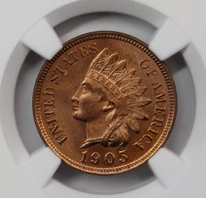 1905 Indian Cent NGC MS66RD - Picture 1 of 5