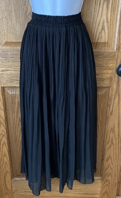 Falda de cintura elástica forrada transparente negra nueva sin etiquetas. Talla mediana Foto 1 de 4