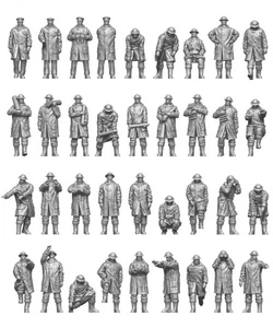 ION Models R144-002 1/144 Royal Navy Rough weather I 3d printed resin 36 figures - Picture 1 of 4